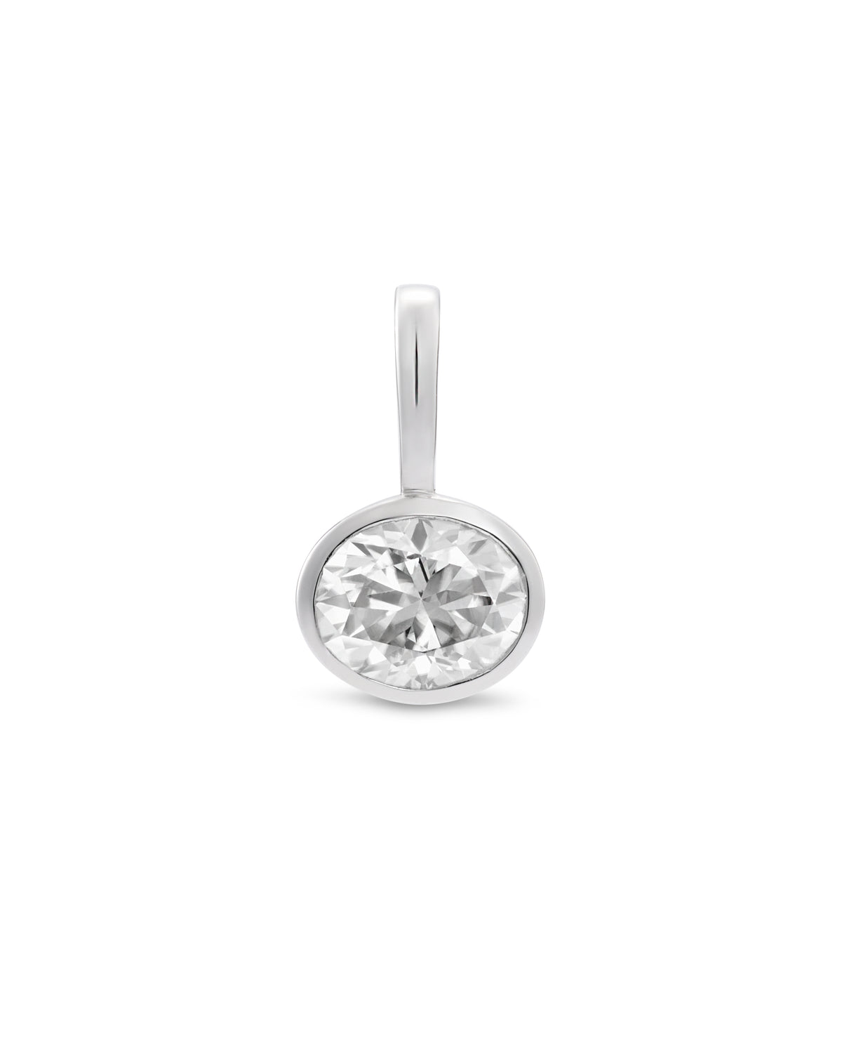 Astrid Tennis Necklace Pendant - Silver