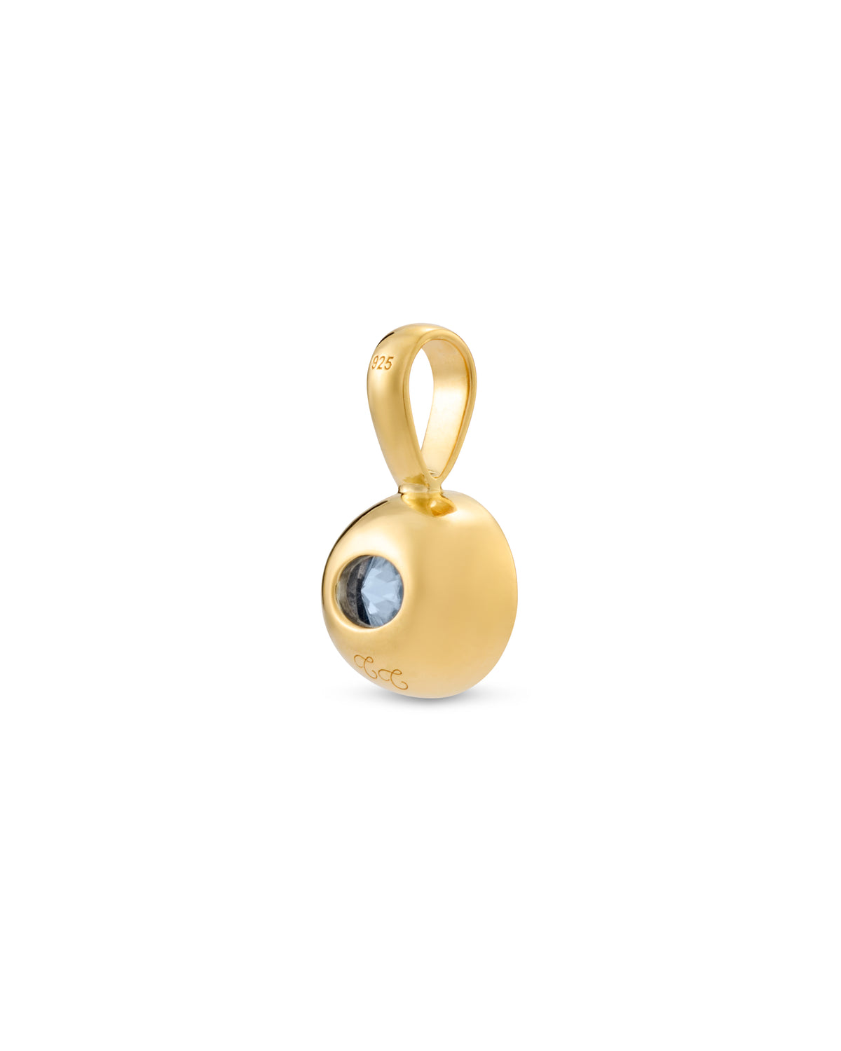 Astrid Pendant - Lab Grown Blue Spinel