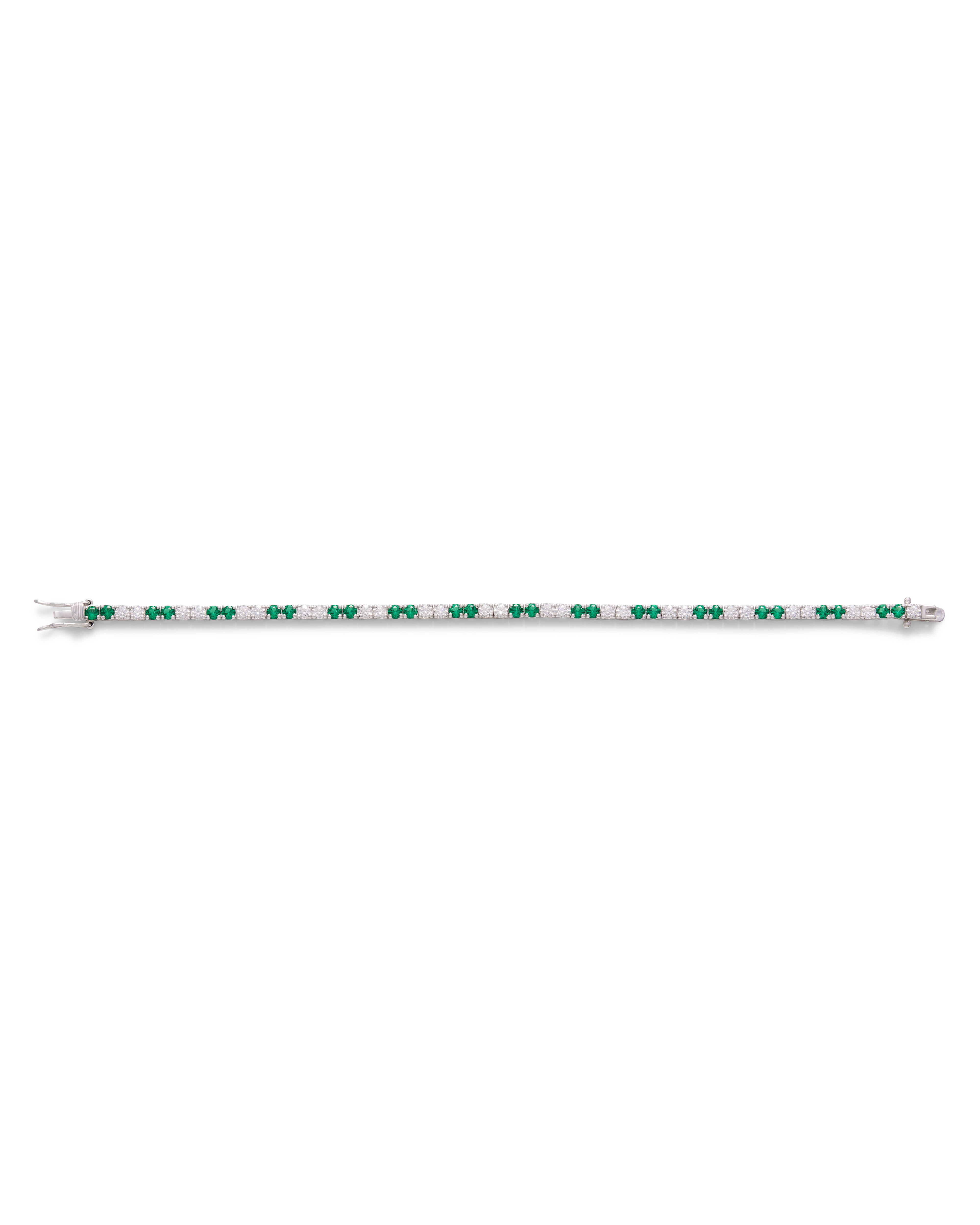 Tabitha Tennis Bracelet Emerald Green