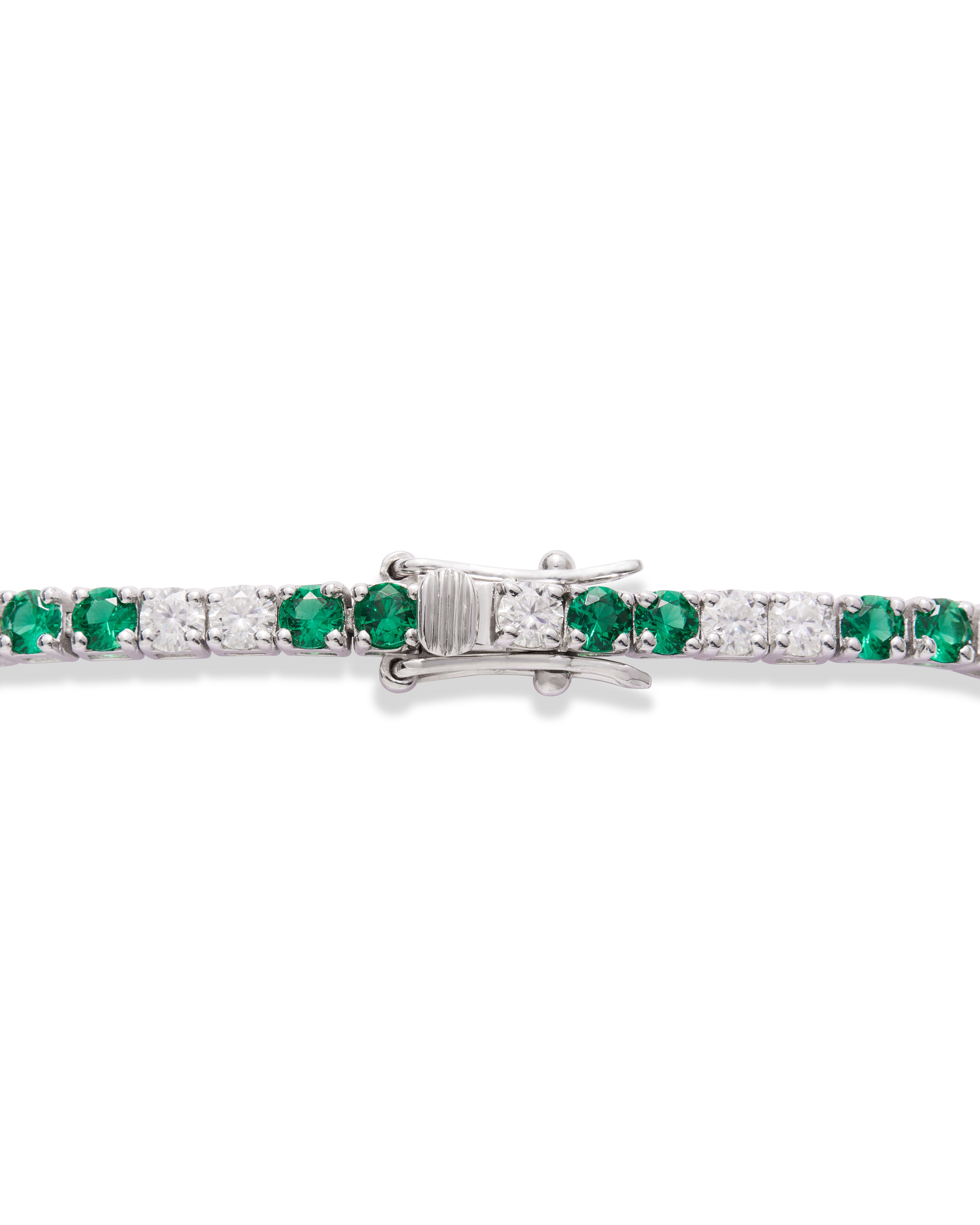 Tabitha Tennis Bracelet Emerald Green