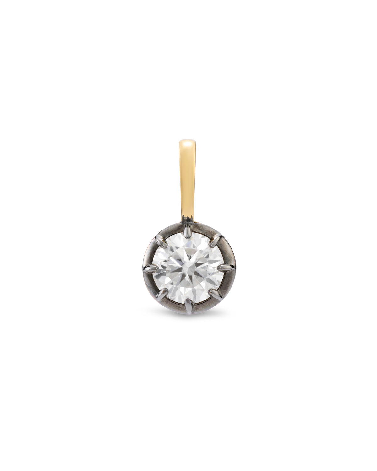 Sloane Tennis Necklace Pendant Blackened