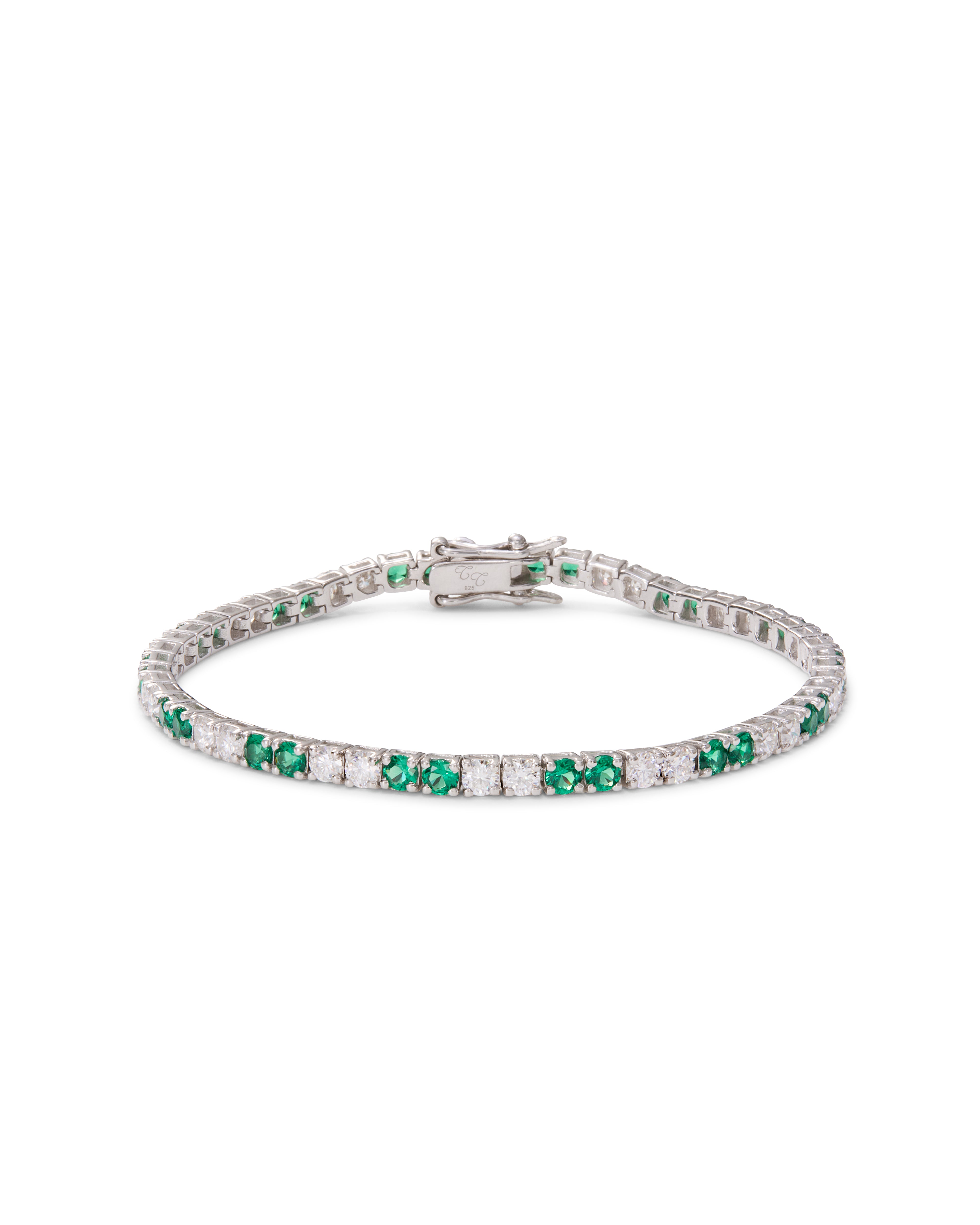 Tabitha Tennis Bracelet Emerald Green
