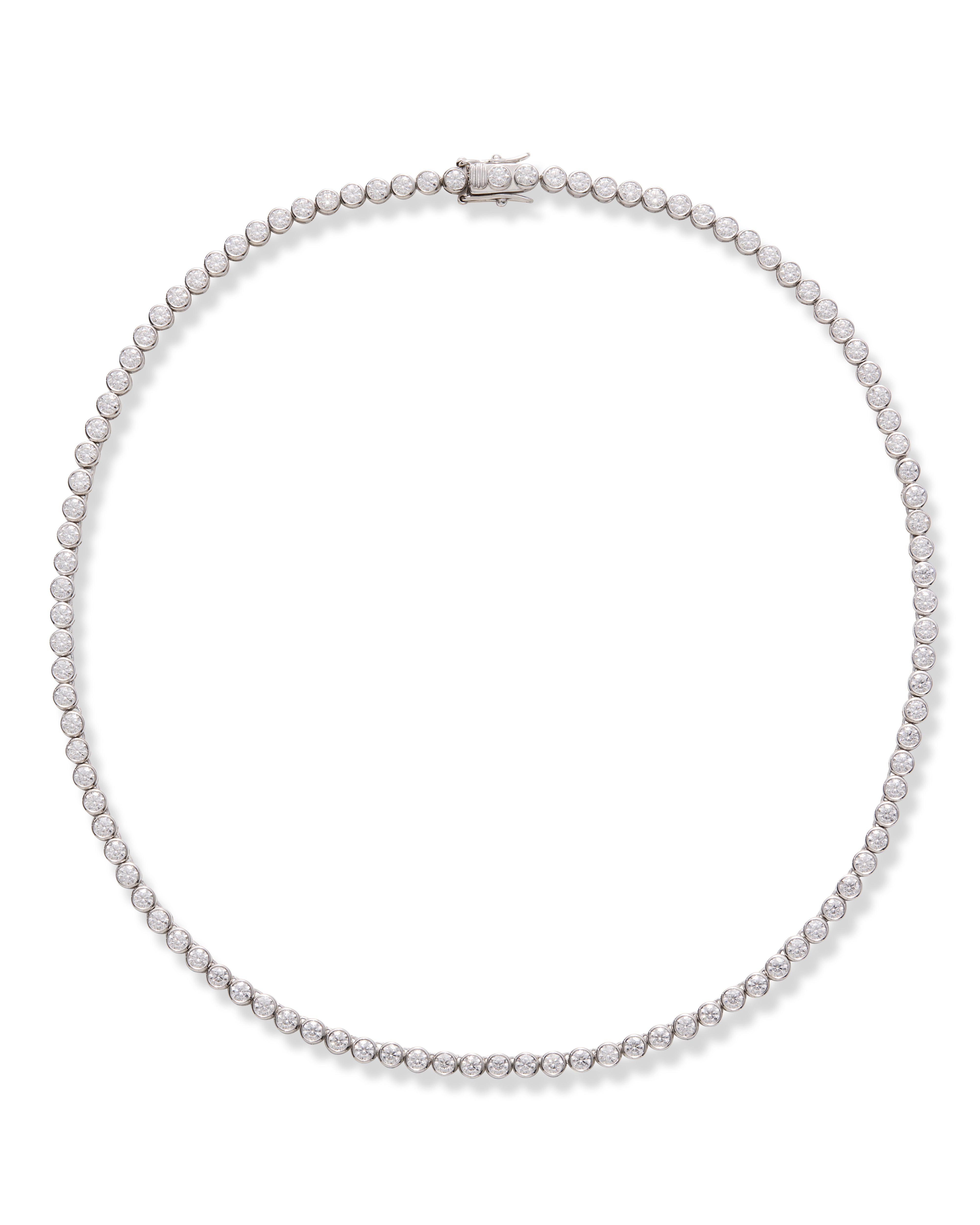 Harriet Bezel Tennis Necklace